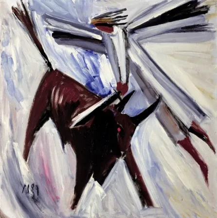 Триптих «Конфликт-1».1989. Холст, масло. 115х115