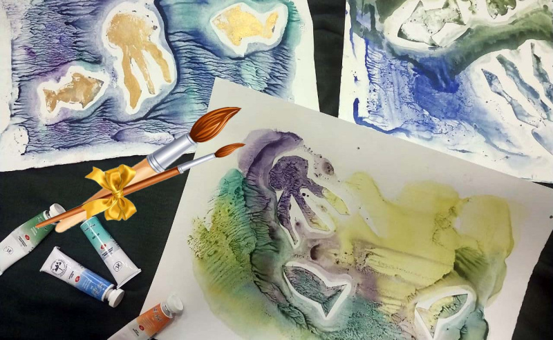 Мастер-класс по печатной графике: «Монотипия акварелью»