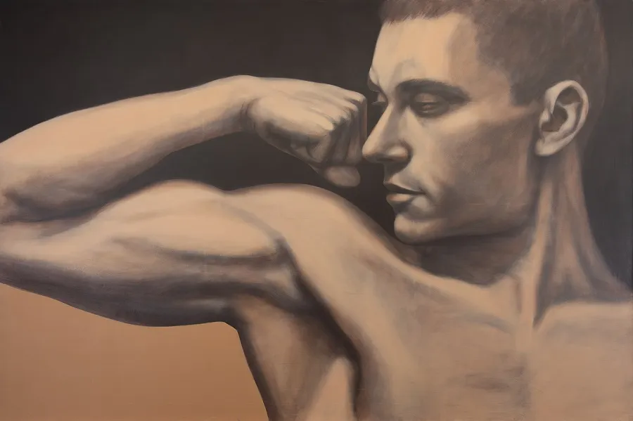 Г. Гурьянов. Автопортрет. 1993. Холст, акрил.